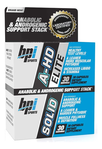 Bpi Sports-hd Elite/sólido Prueba De Refuerzo Sin Sabor 60