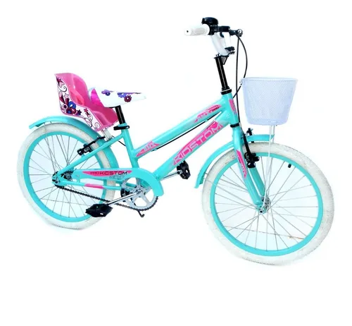 Kit Accesorios Bicicleta Nena Sillia Canasto Flecos