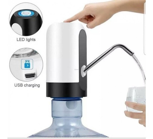 Imagen 4 de 10 de Dispensador Agua Electrico Dispensador Usb Recargable Botell