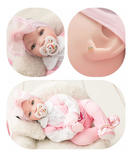 Imagem 4 de 8 de Bebe Real Reborn Boneca-em Estoque Pronta Entrega - 16 Itens