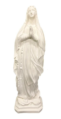 Virgen De Lourdes 105cm Fibra De Vidrio