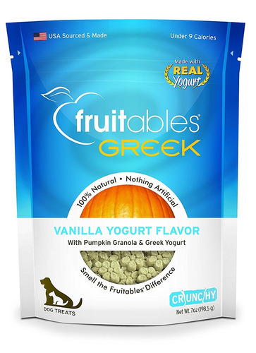 Fruitables Griego Yogur De Vainilla Trata De Perro Crujiente