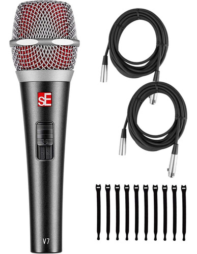 Microfono Mano Dinamico Supercardioide 2 Cabl Xlr 10 Brida