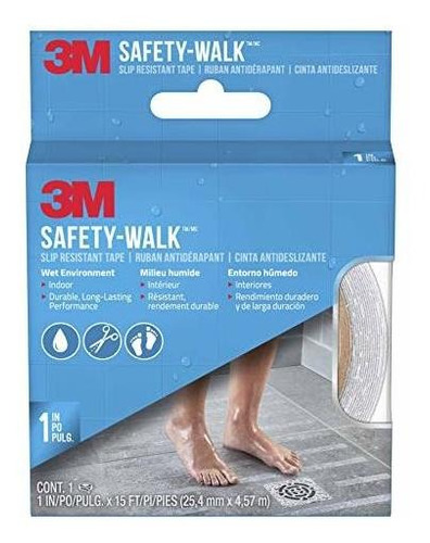 3m Safety-walk 7640 Seguridad Para Bañera Y Ducha Banda De R