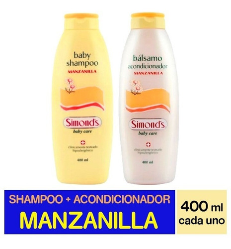 Simonds Shampoo Y Acondicionador  De Manzanilla 400 Ml