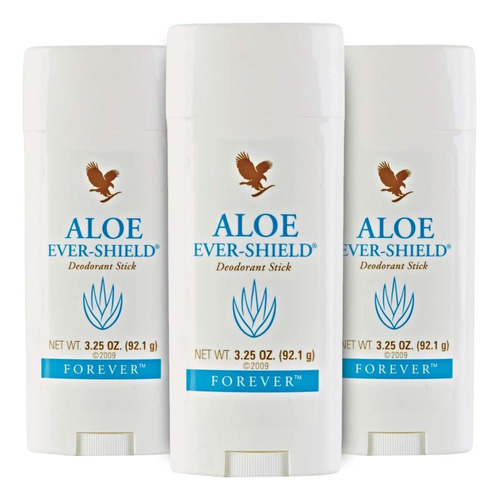 Combo 3 Aloe Ever-shield Desodorante Natural Forever 