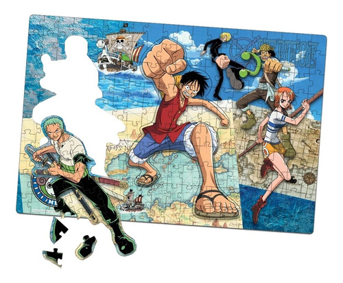 One Piece Quebra Cabeça 200 Peças - 1225 Elka Brinquedos
