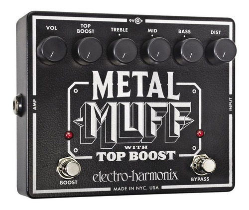 Electro Harmonix Metal Muff With Top Boost C/ Nfe & Garantia