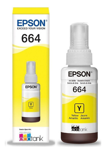 Tinta Original Epson T664 Amarillo