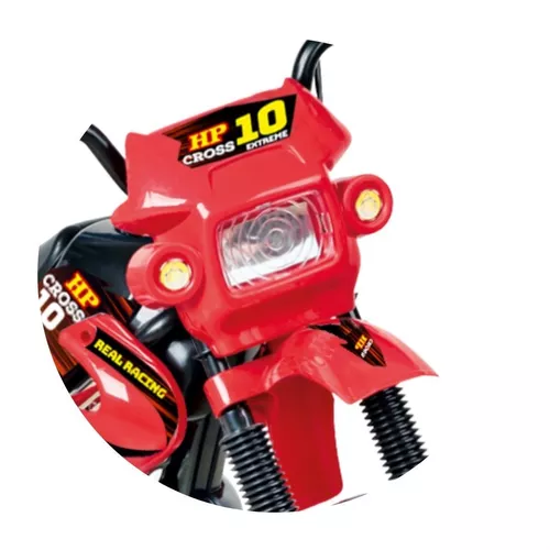 Moto Elétrica Homeplay Motocross - Vermelha