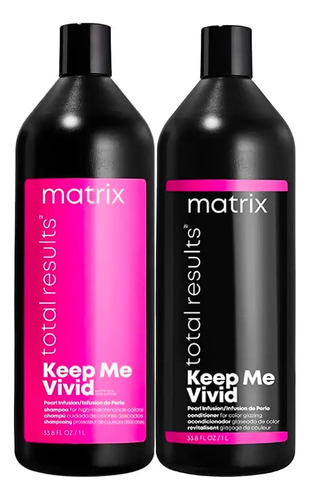 Keep Me Vivid  Matrix Shampoo Y Acondicionador 1 Lt