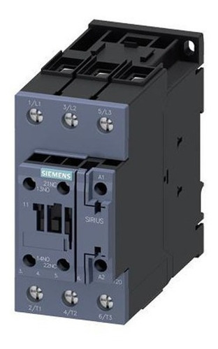 Contactor 3rt2035, 40a Ac-3, 18,5kw/400v, Bobina 220v, S2 1n