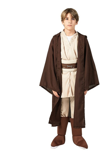 Disfraz De Caballero Jedi Star Wars Niño Halloween Cosplay