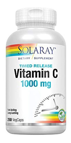 Solaray Vitamina C Dos, Hpco-bubt-bel01409, 250, 1, 1