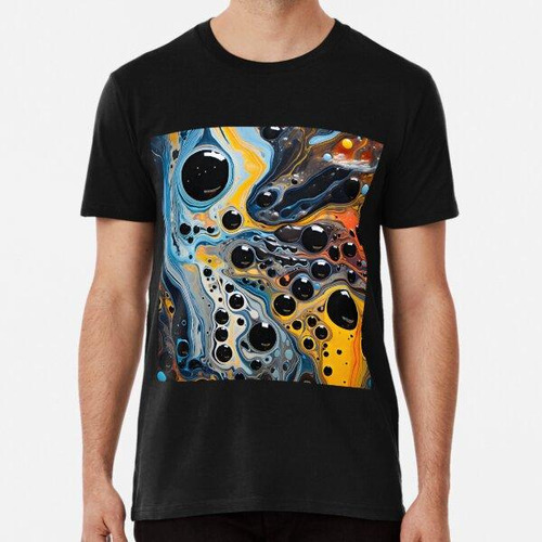 Remera Arte Abstracto De La Viscosidad Celestial Algodon Pre