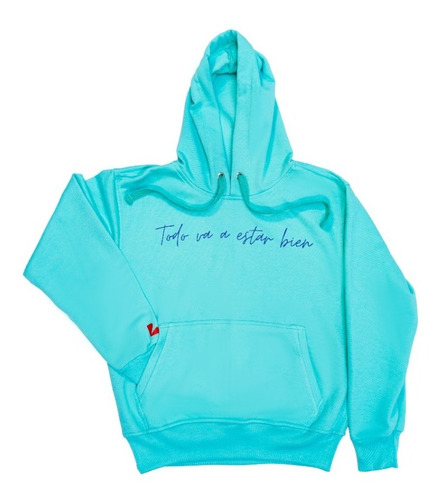 Sudadera Corazun Todo Va A Estar Bien Con Capucha Unisex