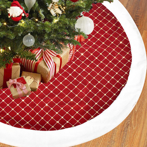 Falda De Árbol De Navidad, Falda De Árbol De Punto, Delantal