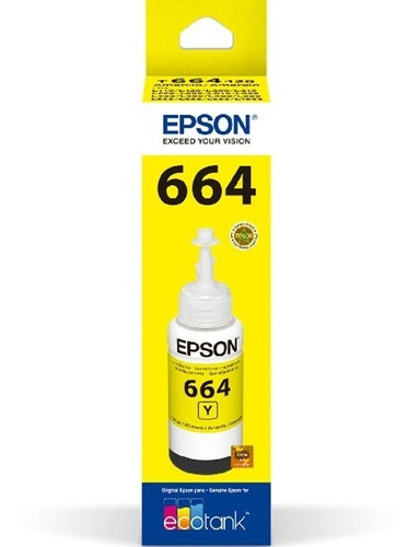 Tinta Recarga Epson L200 Ref T6644 Amarilla