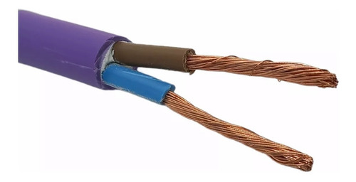 Cable Subterraneo 4x6 X Rollo De 100 Mts Violeta
