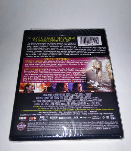 La Mancha Voraz (1988) - 4k Ultra Hd + Blu-ray The Blob Slip