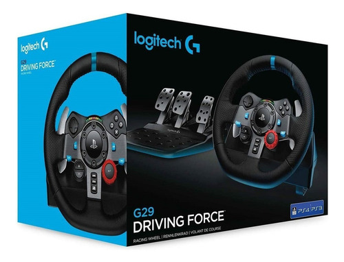 Volante Logitech G29 Pedalera Ps4 Ps3 Profesional Racing Color Negro