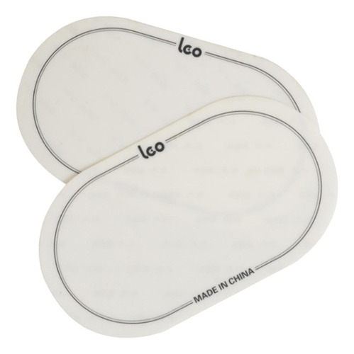 2 Pces Remendos De Cabeça De Tambor Branco 15,7cmx9cm