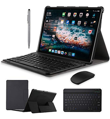 Duoduogo 2 En 1 Tablets, Android 9.0 Tablet Pc Con Estuche P