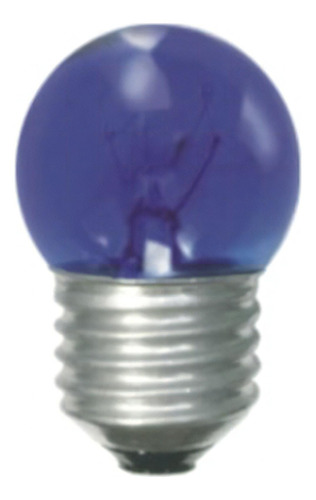 Lampada Bolinha Incandescente Sadokin 7w 127v Azul