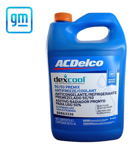 Refrigerante Acdelco Dexcool 50/50 Original Importado Usa 