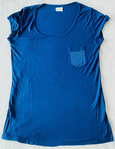 Remera Zara Colletion Azul Mujer/adolescente 