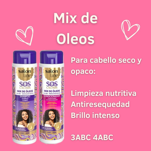 Kit Shampoo Y Acondicionador Salon Line Para Rizos