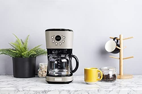 Cafetera Eléctrica Haden 75032 Programable 12 Tazas -masilla