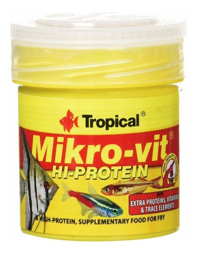 Alimento Tropical Mikro-vit Hi-protein 32g - Alevines, Crias