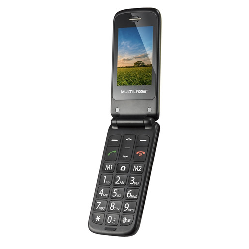 Celular Flip Vita Dual Chip Mp3 Dourado P9043 Multilaser