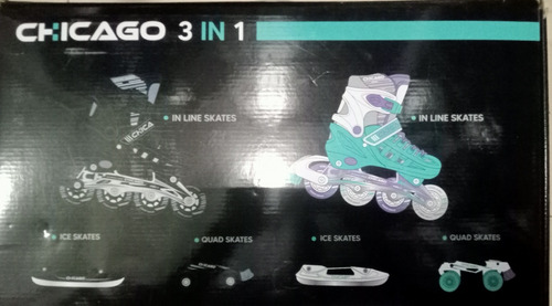 Kit De Patines 3 En 1 Chicago Roller