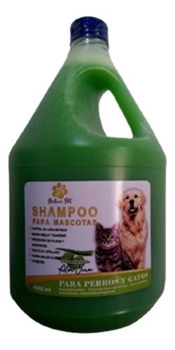 Shampoo Para Mascotas X4 Lts Limpieza Profunda C/ Aloe Vera