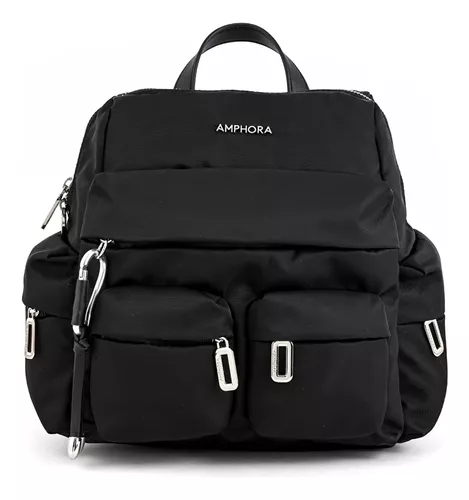 AMPHORA Mochila Casual Mujer Agueda negro