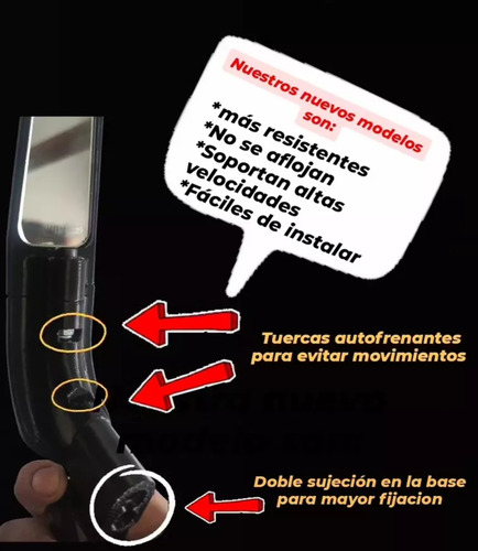 Espejos Retrovisores Moto 110 Smash,wave,crypton,motomel