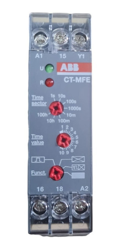 Relevador De Tiempo Abb Ct-mfe 220vac 3a 0.5s-100h
