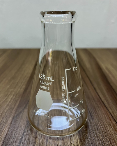 Matraz Erlenmeyer 125ml Kimax Vidrio Graduado Laboratorio