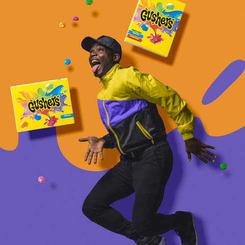 Gushers Snacks Con Sabor A Frutas, Sabores Tropical Y Fresa