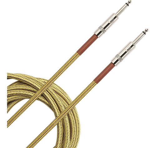 Cable Daddario Pw-bg-20tw Mallado Tweed Plug - Plug 6 Metros
