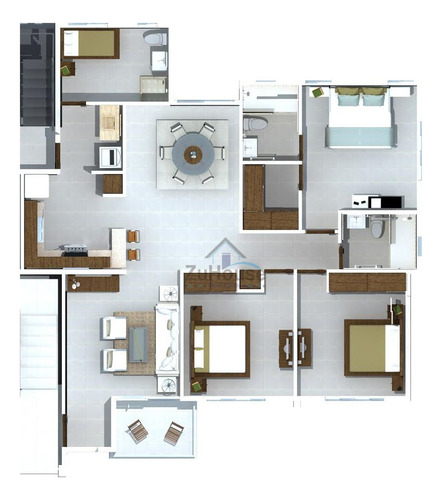 Apartamento Duplex 5 Dormitorios En Venta En Gurabo Santiago Wpa126