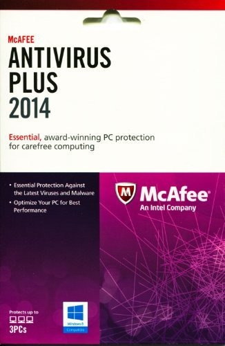 Mcafee Antivirus Plus 2014 (3pcs).