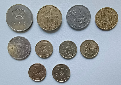 Monedas De España - Lote X 10 (Usado)