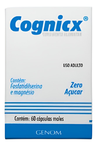 Cognicx Genom Caixa C/60 Cápsulas Grátis + 10 Cápsulas Orig. Sem Sabor
