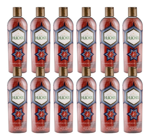 12 Piezas Shampoo Huichol Cola De Caballo 400ml