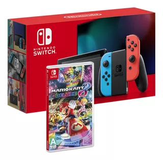 Consola Nintendo Switch Neon 1.1 + Juego Mario Kart 8 Deluxe