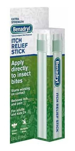 Benadryl Stick Itch Relief 0.47 Oz Alivio Piquetes Mosquito