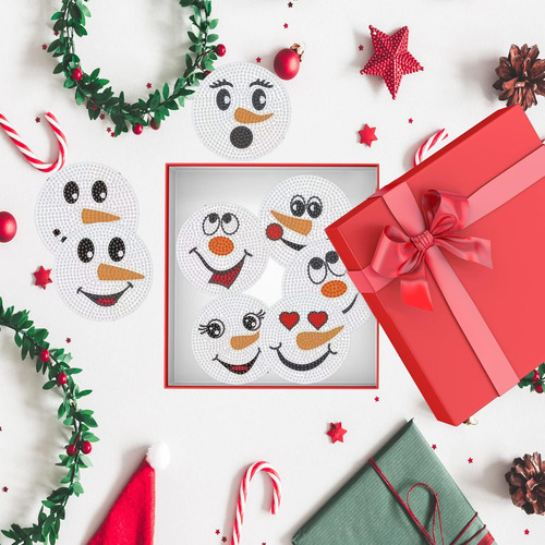 Posavasos Con Forma De Muñeco De Nieve Y Muñeco De Nieve Pin